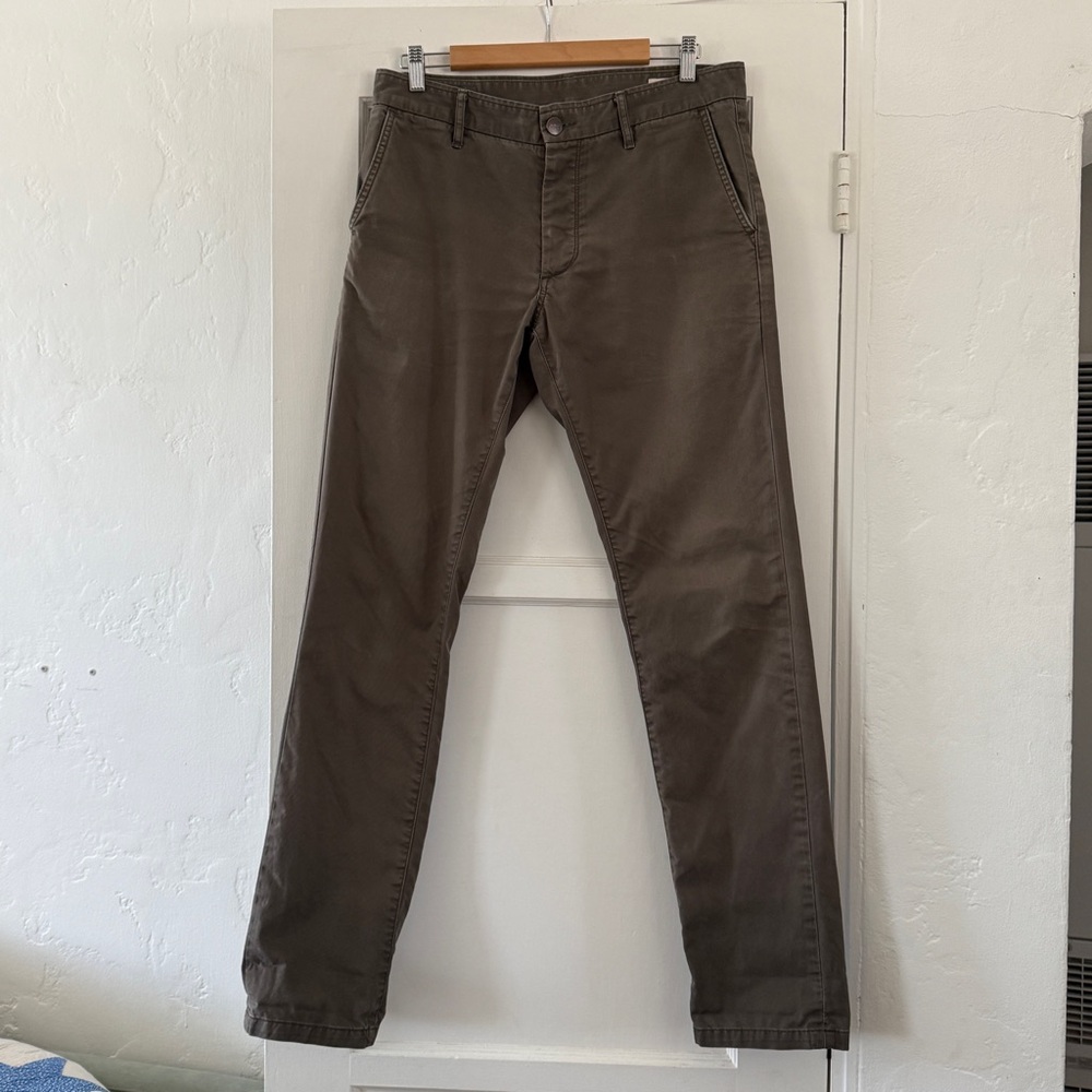 Grown & Sewn Men's Independent Slim Loden Pants Size 32